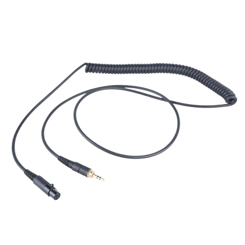 Professional Coiled Headphone Cable for Q701/K712/K702/K240/K240 MKII/K141/K171 Headphones Cable With 6.35mm Adapter