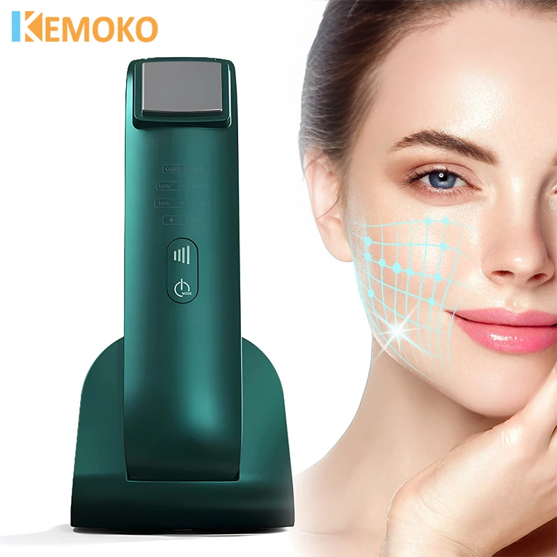 

Facial Massager Hot Cold Vibration Lifting Ice Skincare Wrinkle Removal Skin Tighten Hot Cool Compress Skin Shrink Pores Device