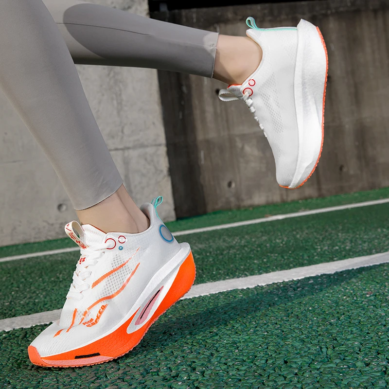 2025 Men's And Women's Carbon Board Running Shoes Professional Marathon, Lightweight Rebound Cushioning Breathable Sports Shoes