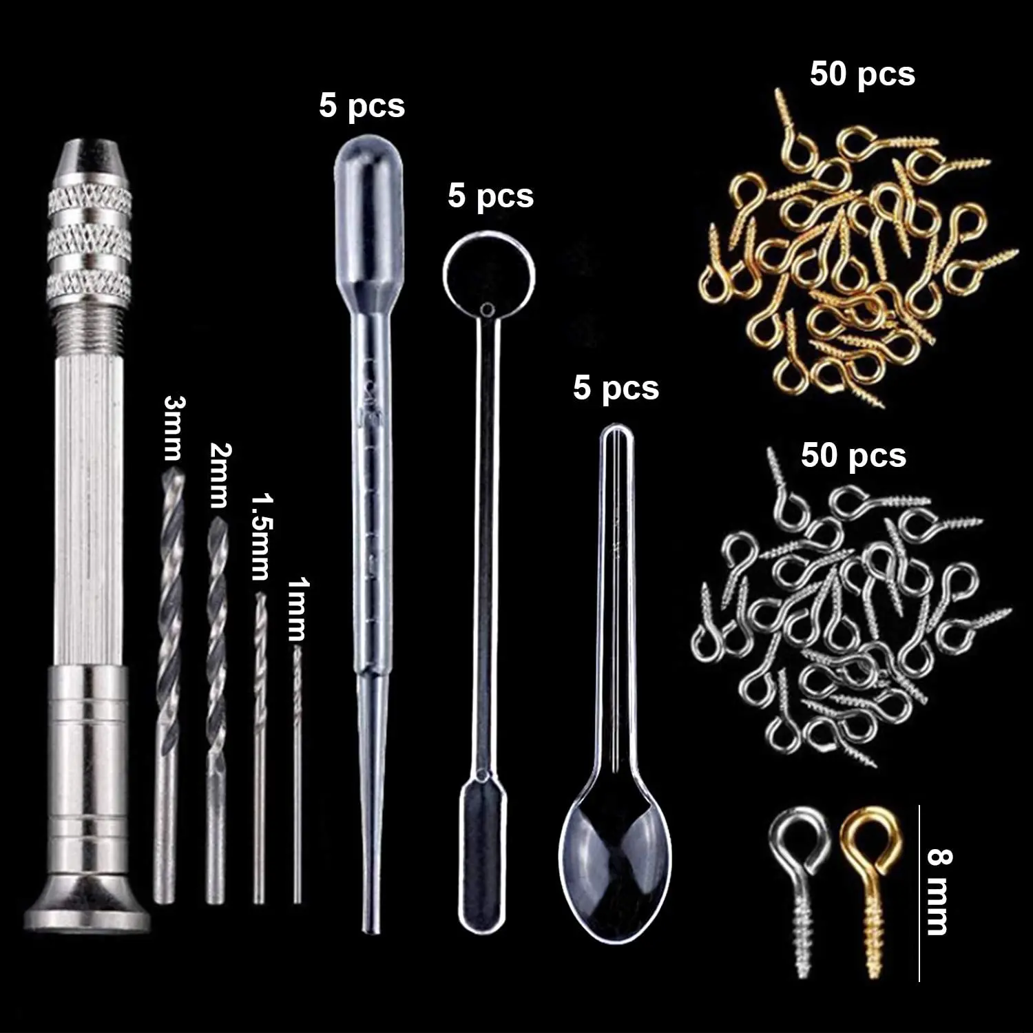 

Compact 159Pcs DIY Jewelry Resin Casting Molds And Tools Full Kit Silicone Molds For DIY Jewelry Pendant Craft Making Set
