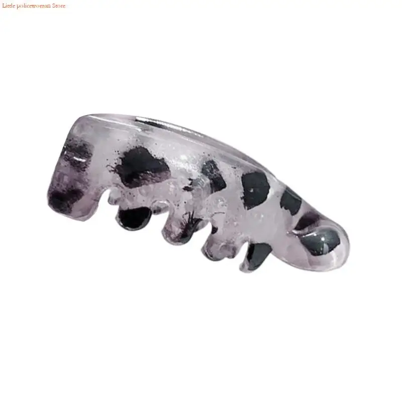 F92D 여성 동물 패턴 클로 클립 바나나 헤어 클립 Updos 헤어 홀더 매일 착용