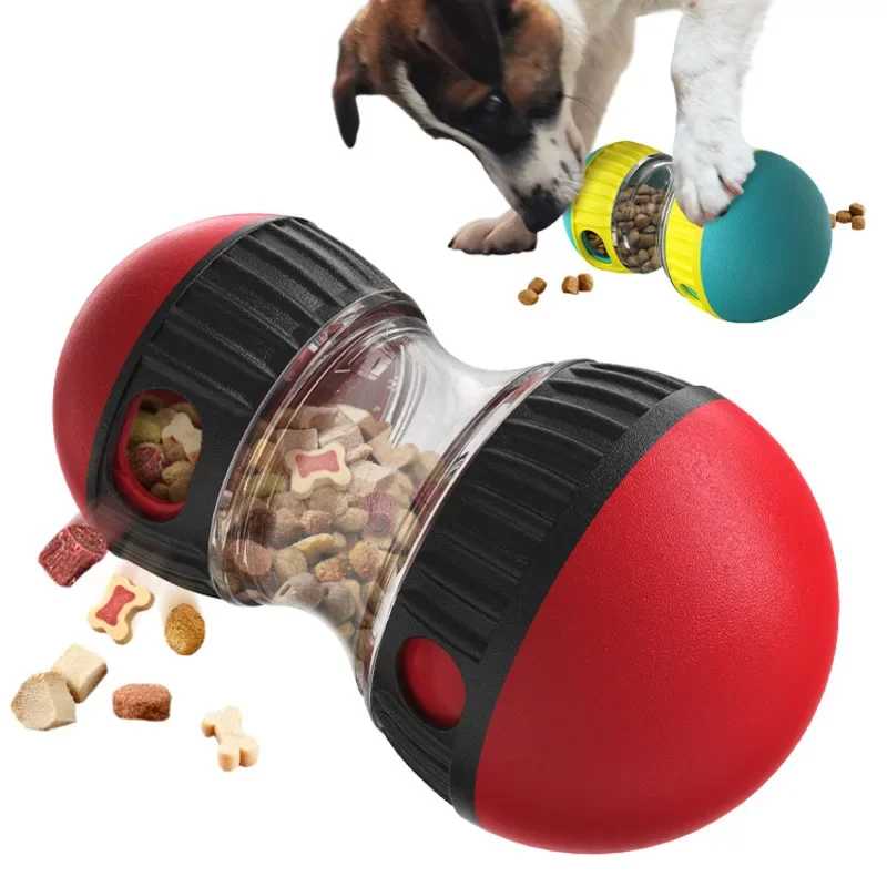 

Interactive Dog Toys Puzzle Toy Ball Adjustable Food Treat Dispensing Enrichment Toys for Dogs Intelligence Rolling Bals