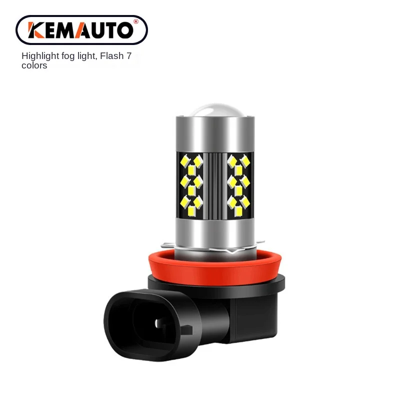 

New CarLEDFog Light Highlight Modification Anti-Fog BulbH3 H11 881Flash Yellow White Lemon Light