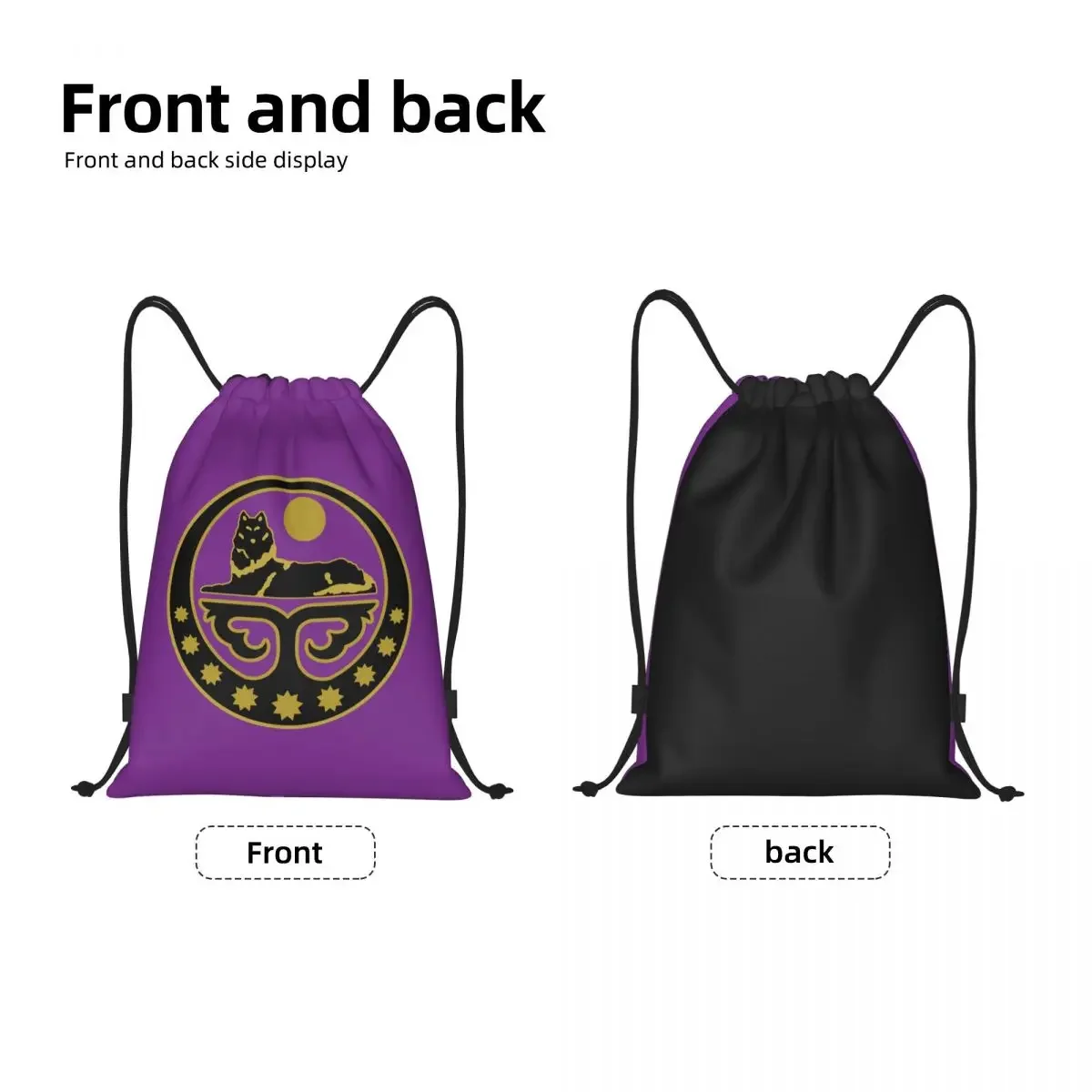 Sac à dos blason tchétchène personnalisé pour hommes et femmes, proximité Wstring, sac de sport léger, sacs pour le shopping, ChT2ya Gym