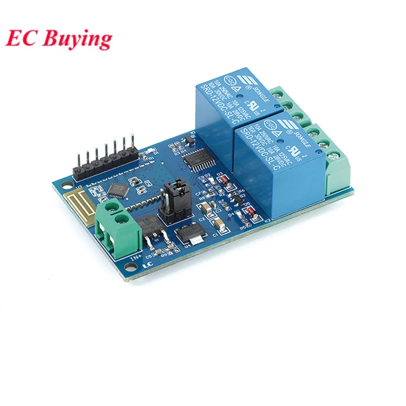 5V/12V ESP8266 Bluetooth-compatible Relay Module 1 2 4 Way Channel IoT Things Smart Home Mobile Phone APP Remote Control Switch