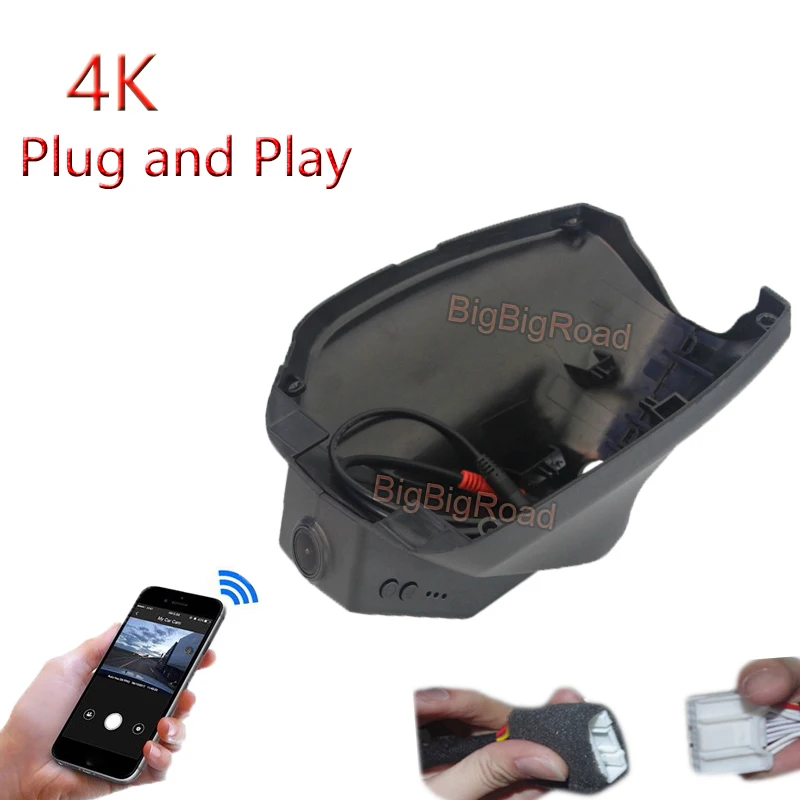 4K Plug And Play Car DVR Wifi Video Recorder Dash Cam Camera For Jeep Cherokee 2018 2019 2020 High Configuration FHD 2160P