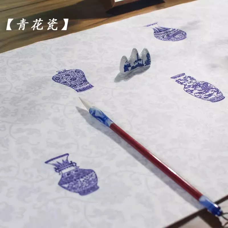 Wool Felt Pad for Calligraphy & Chinese Painting, Ink Absorbent Desk Mat for Brush Writing, Reusable Table Protector