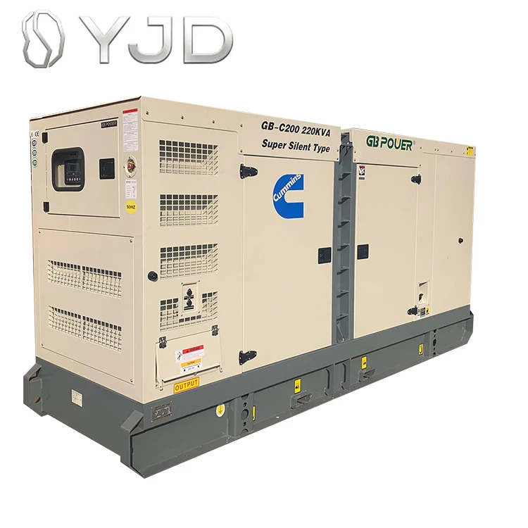GB POWER Super Silent Three Phase 250kva 50/60Hz Auto Start Diesel Generator with Peikins Engine 1206A-E70TAG3 ATS 1800 RPM