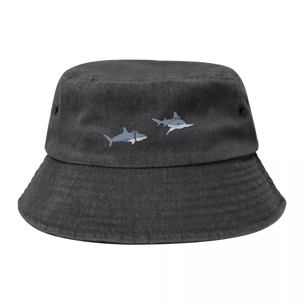 Sharks with laser beams Bucket Hat Beach Outing fishing hat Golf Men Women's