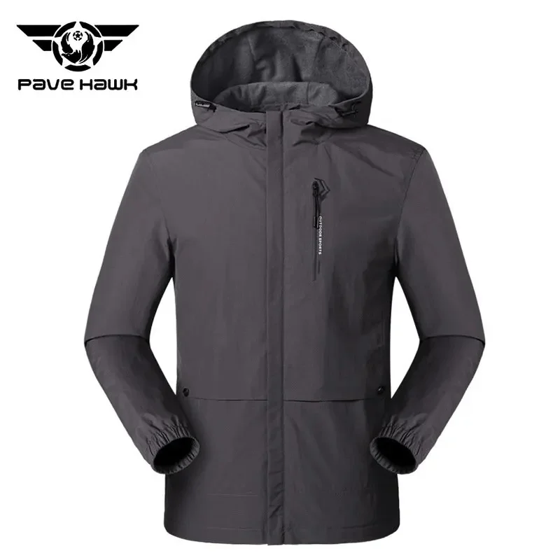 Spring Autumn Outdoor Thin Charge Coat Men Windproof Waterproof Durable Breathable Climbing Suit Hiking Camping Fishing