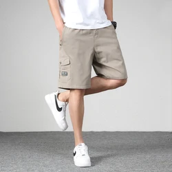 Multi Pockets Cargo Shorts Men Outdoor Drawstring Cotton Tactical Shorts Lightweight Military Hiking Shorts Male