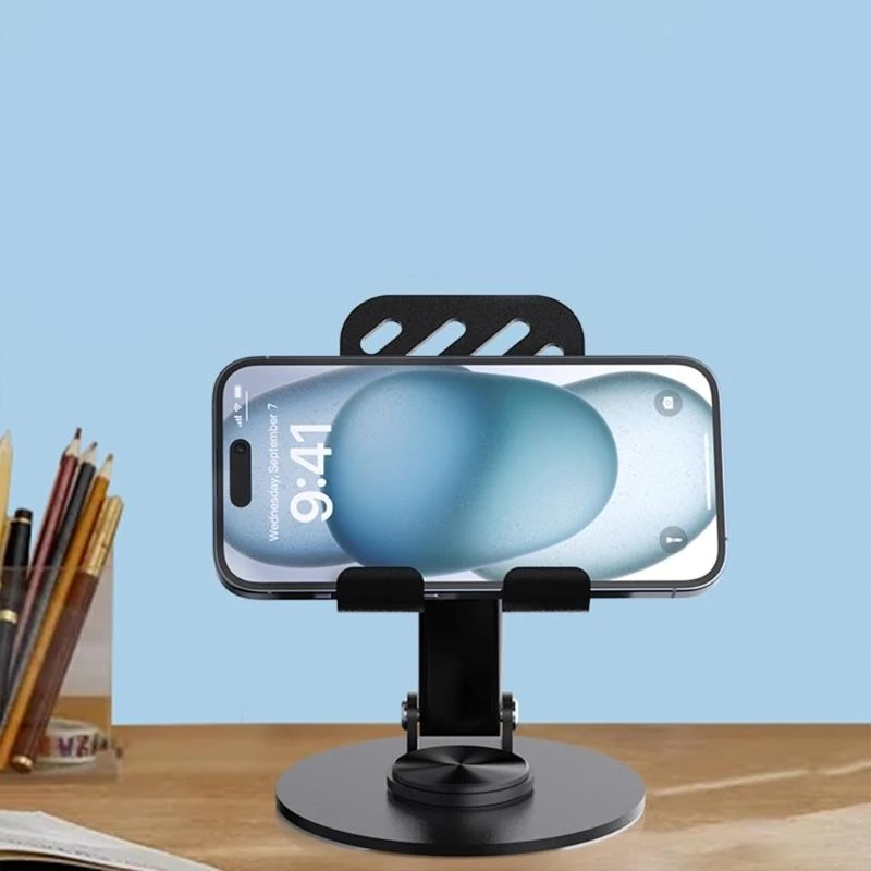 Soporte teléfono plegable para tableta teléfono soporte portátil 360 ​​grados girando