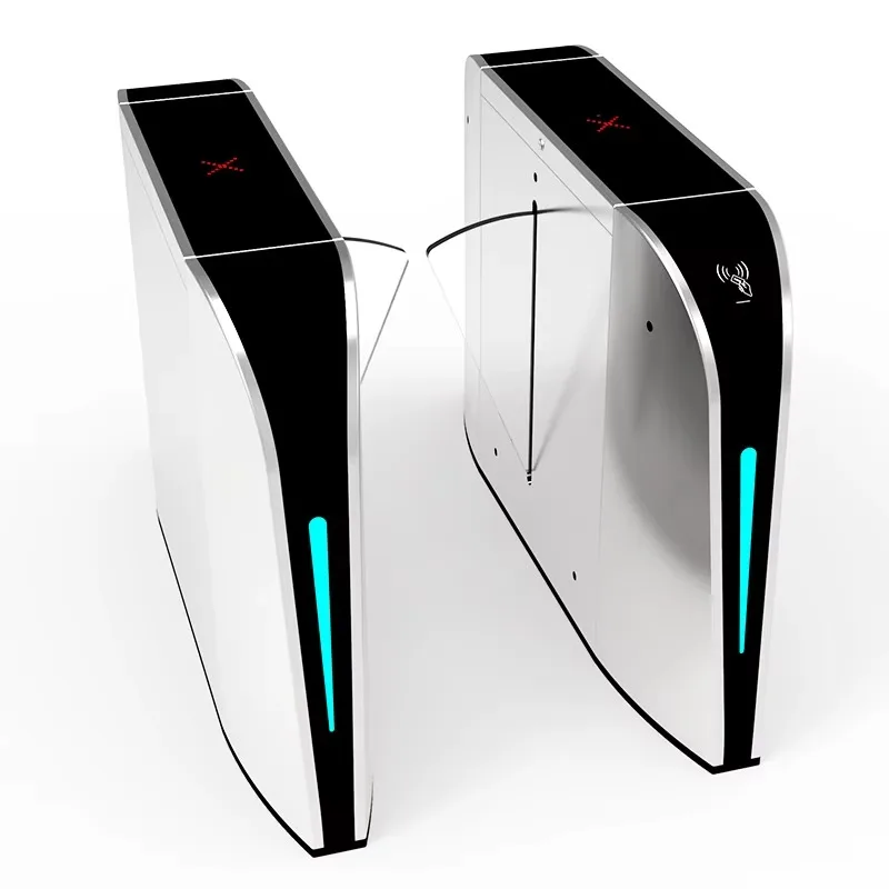 

High Speed Access Control Turnstile Intelligent Flap Barrier Gate Metro Station Pedestrian Barrier Gate