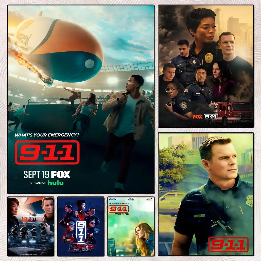 Hot tv show 9-1-1 Poster Holiday Gifts Decoration Designed For Home Restaurant Office Space Wall Art