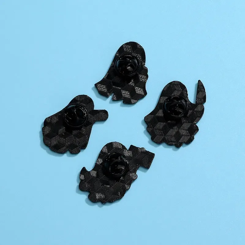 لطيف الكرتون شبح المينا بروش الإبداعية هالوين مضحك هدية التلبيب شارة بدبوس على ظهره الملابس قبعة الملحقات