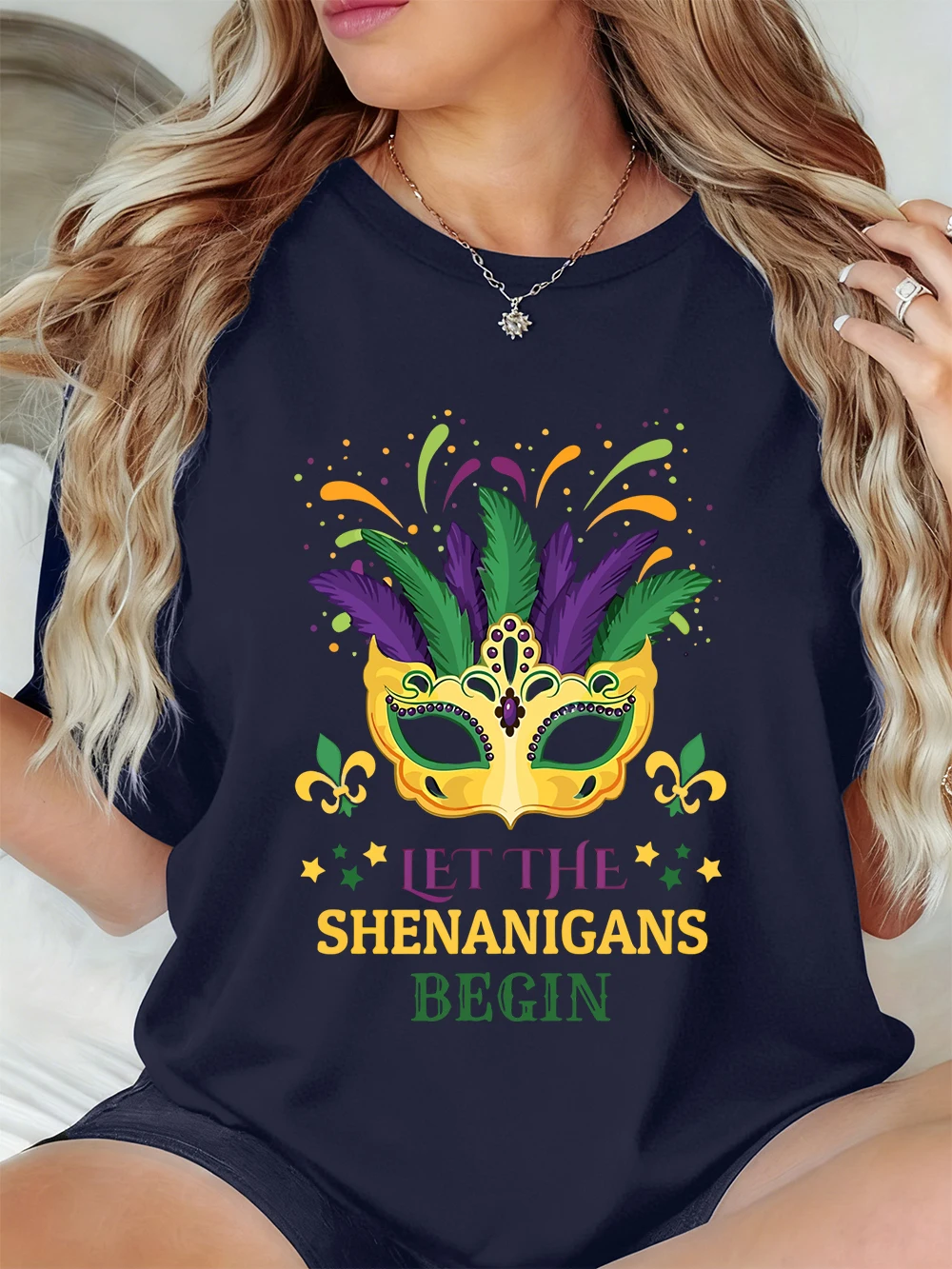 

Футболки с принтом Happy Carnivals, женские повседневные свободные топы с короткими рукавами, мягкие футболки с круглым вырезом, летняя удобная женская одежда