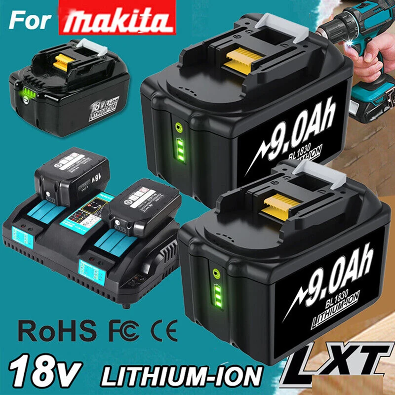 18v battery for makita drill BL1850 BL1850B BL1840 BL1860 all 18v for makita batteries interchangeable