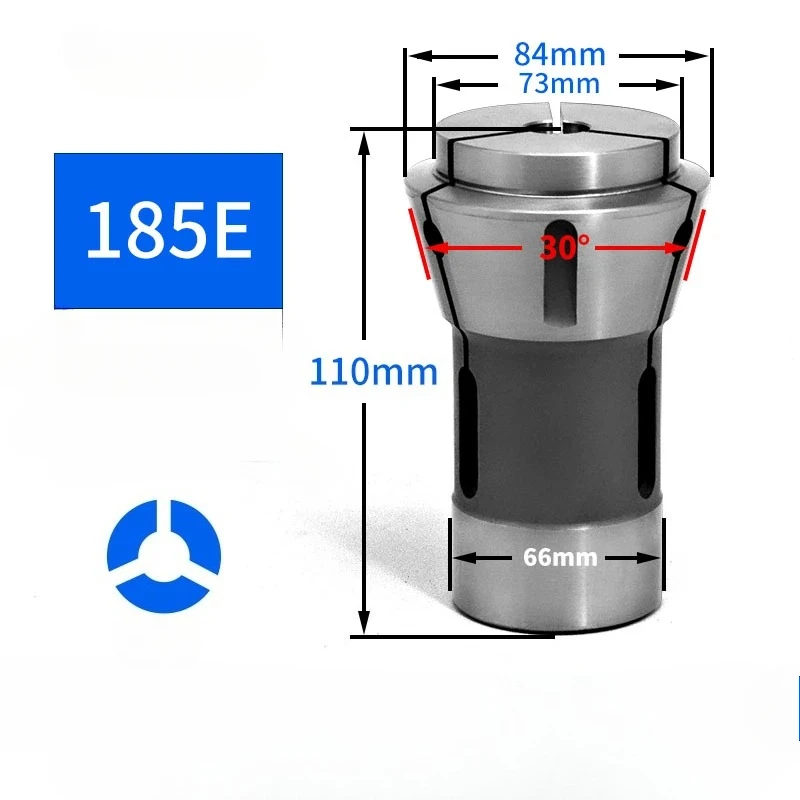 185E F66 Forward Push Out Chuck Collets DIN6343 for CNC Lathe Tools Support Customization Spring Steel Collet