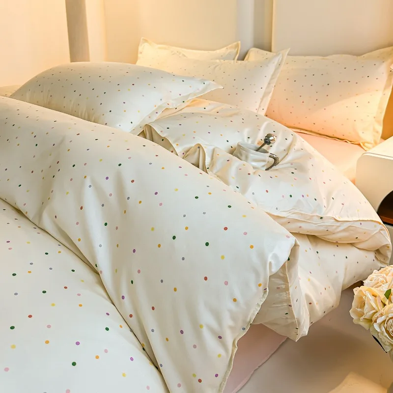 New plaid striped quilt cover Student dormitory printed single quilt cover, no sheets and pillowcases