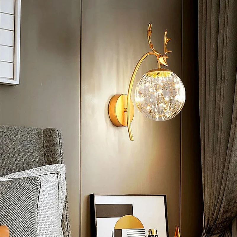 North Pole Antlers Starry Sky  - Lighting Metal Wall Decor recension och pris