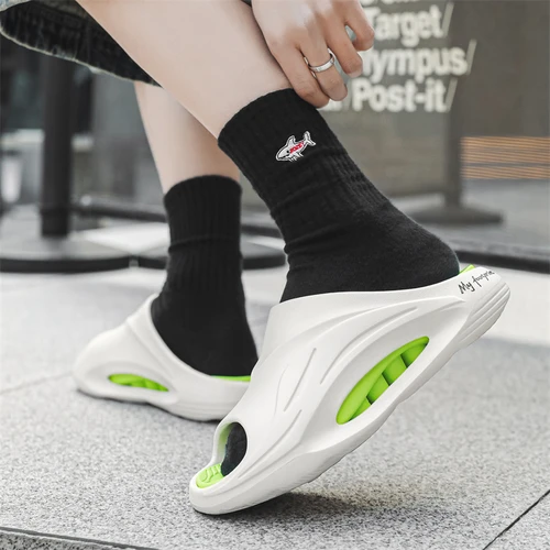 2025 남녀공용 야외 실내 비치 샌들, 편안한 부드러운 슬라이드 슬리퍼, 욕실 신발, 가정용 슬리퍼, 신제품