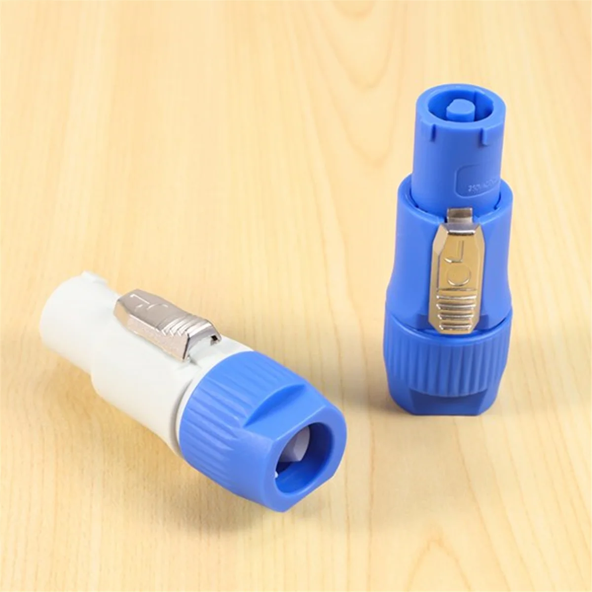 

HLES 20PCS NAC3FCA NAC3FCB Speakon Plug 3 Pin Male Powercon Connector 20A 250V AC Power Plug Connector Blue and Grey White