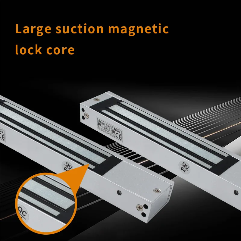 280KG 600Lbs Holding Force Magnetic Door Lock DC 12V Single Door Smart  Access Control Magnetic Electric Lock For Sliding Door