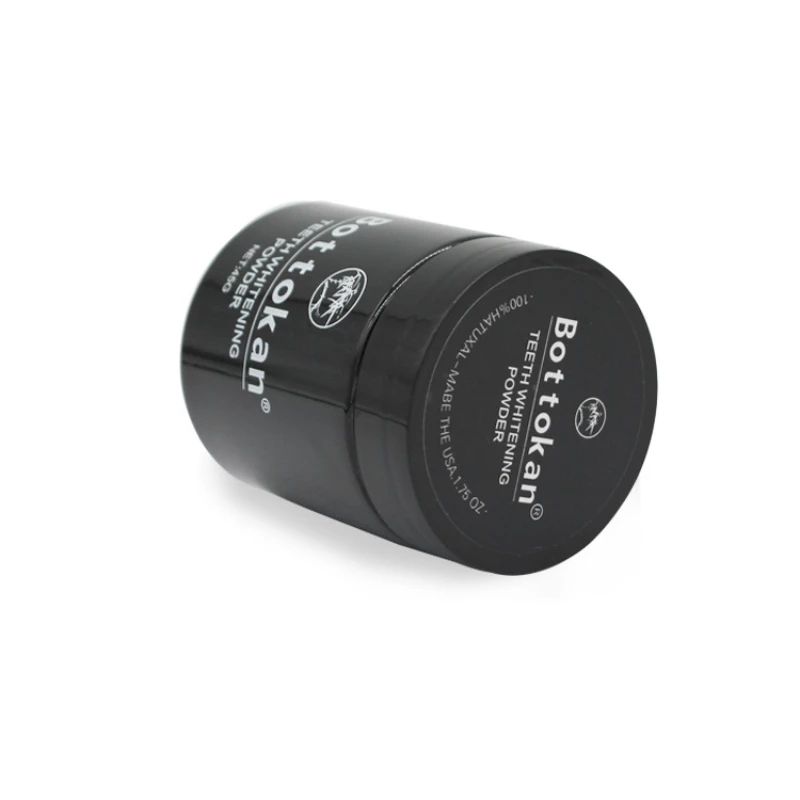 ผงถ่านไม้ไผ่กัมมันต์สีดำทำให้ฟันขาวทำความสะอาดคราบเหลืองสดใสอุปกรณ์ดูแลสุขภาพช่องปากสุขอนามัย