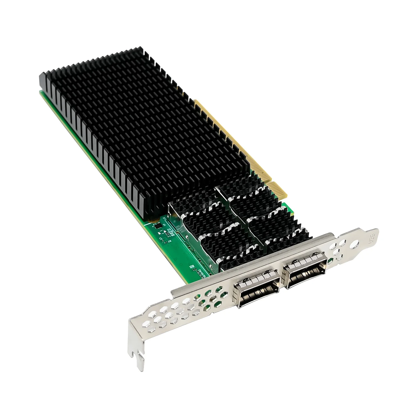 SUNWEIT ST7438 PCIe X16 Mellanox ConnectX-6 Adaptador de rede QSFP56 de porta dupla 200G com garantia de 1 ano com fio externo certificado CE