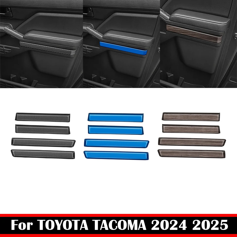 

Для TOYOTA TACOMA 2024 2025 ABS Дверь под декоративную полоску дверной подлокотник ручка дверная чаша внутренняя панель декоративные аксессуары для воздуха