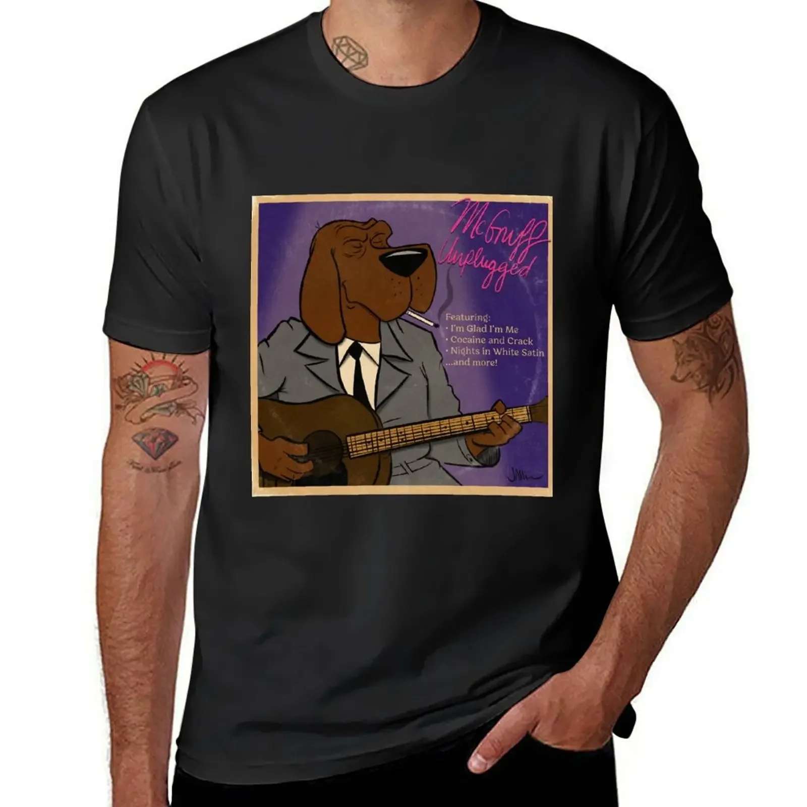 

McGruff Unplugged T-Shirt hippie clothes customs design your own T-shirts for men cotton