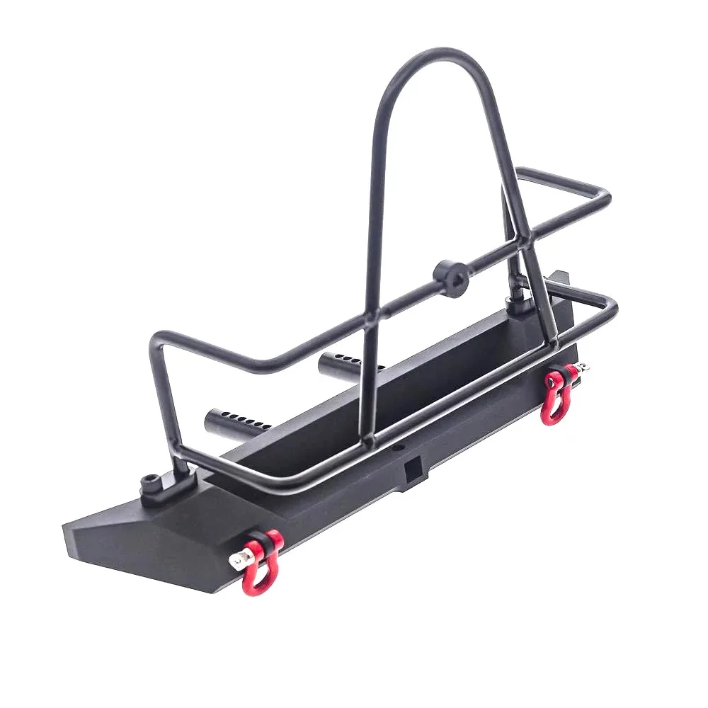 Parachoques trasero delantero de Metal con gancho de remolque Defender para 1/10 RC Crawler Axial SCX10 90046 SCX10 III AXI03007 Trxs TRX4