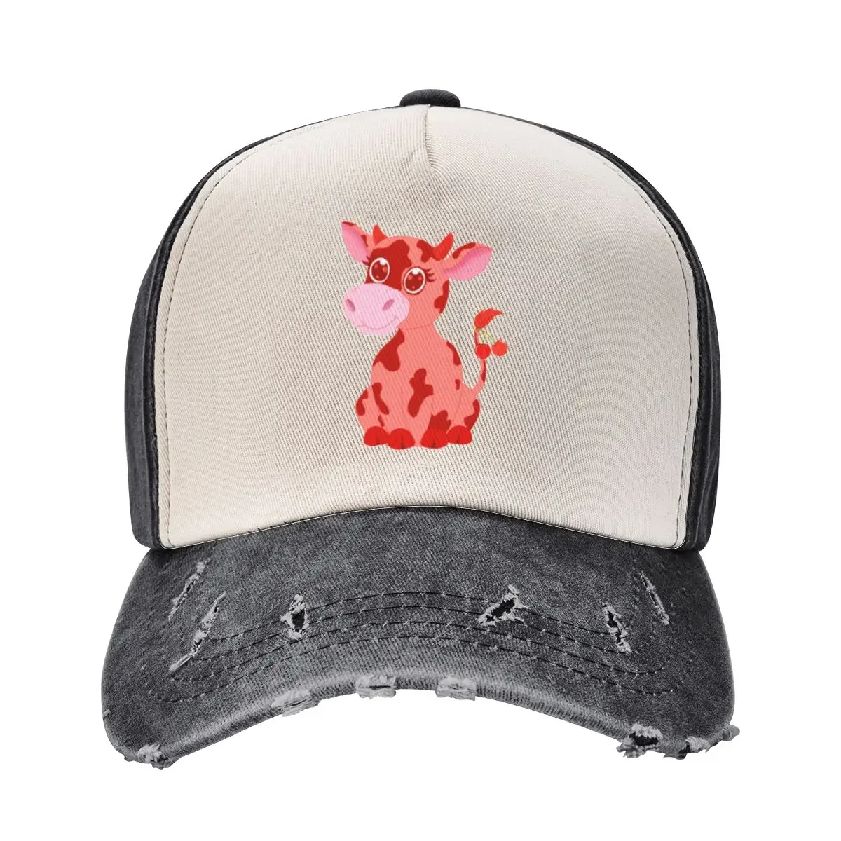 

Cherry Cow Baseball Cap Rugby Luxury man cap Hat Baseball Cap Male Women's