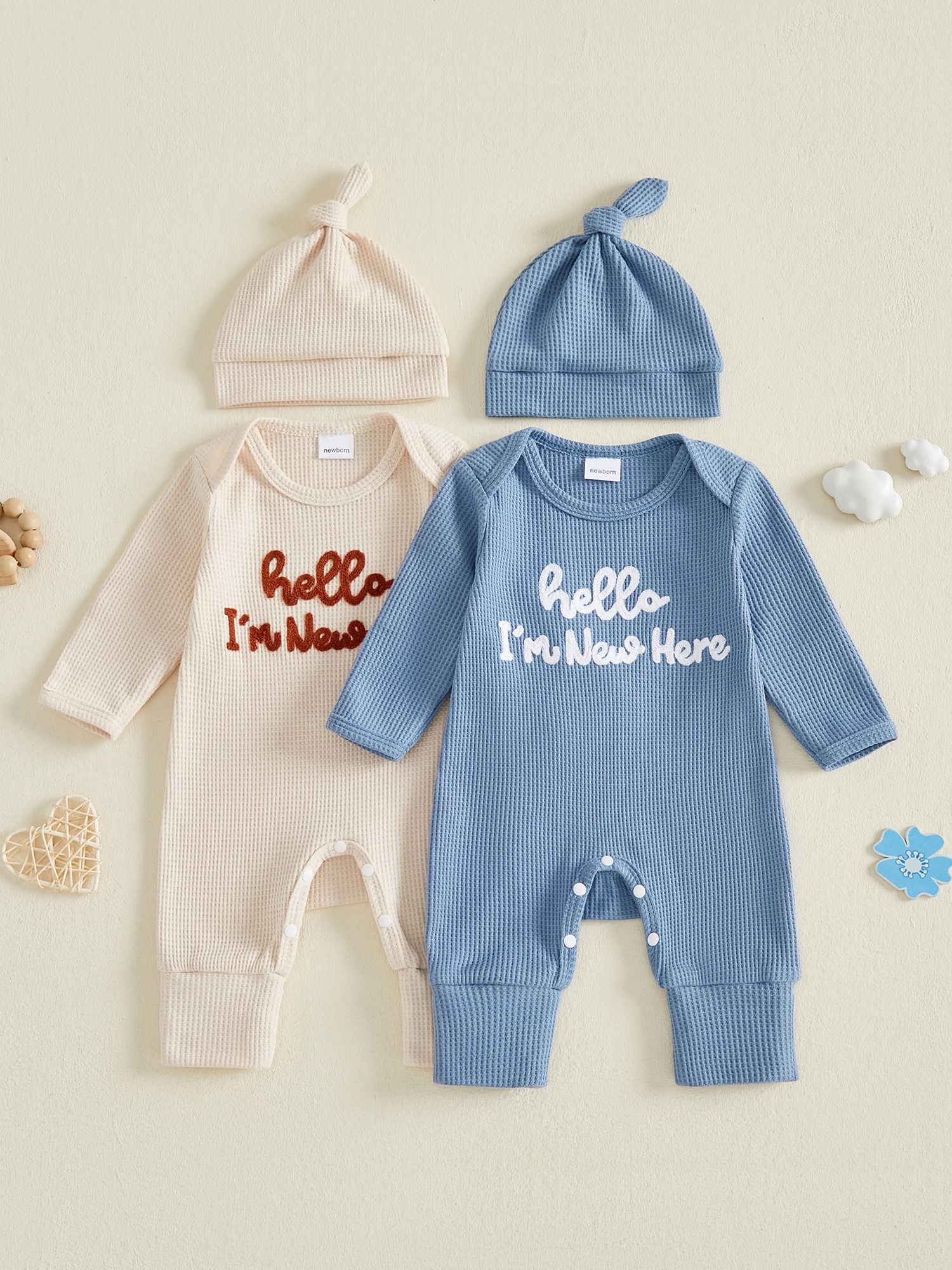 Baby Boy Embroidered Romper Set 5