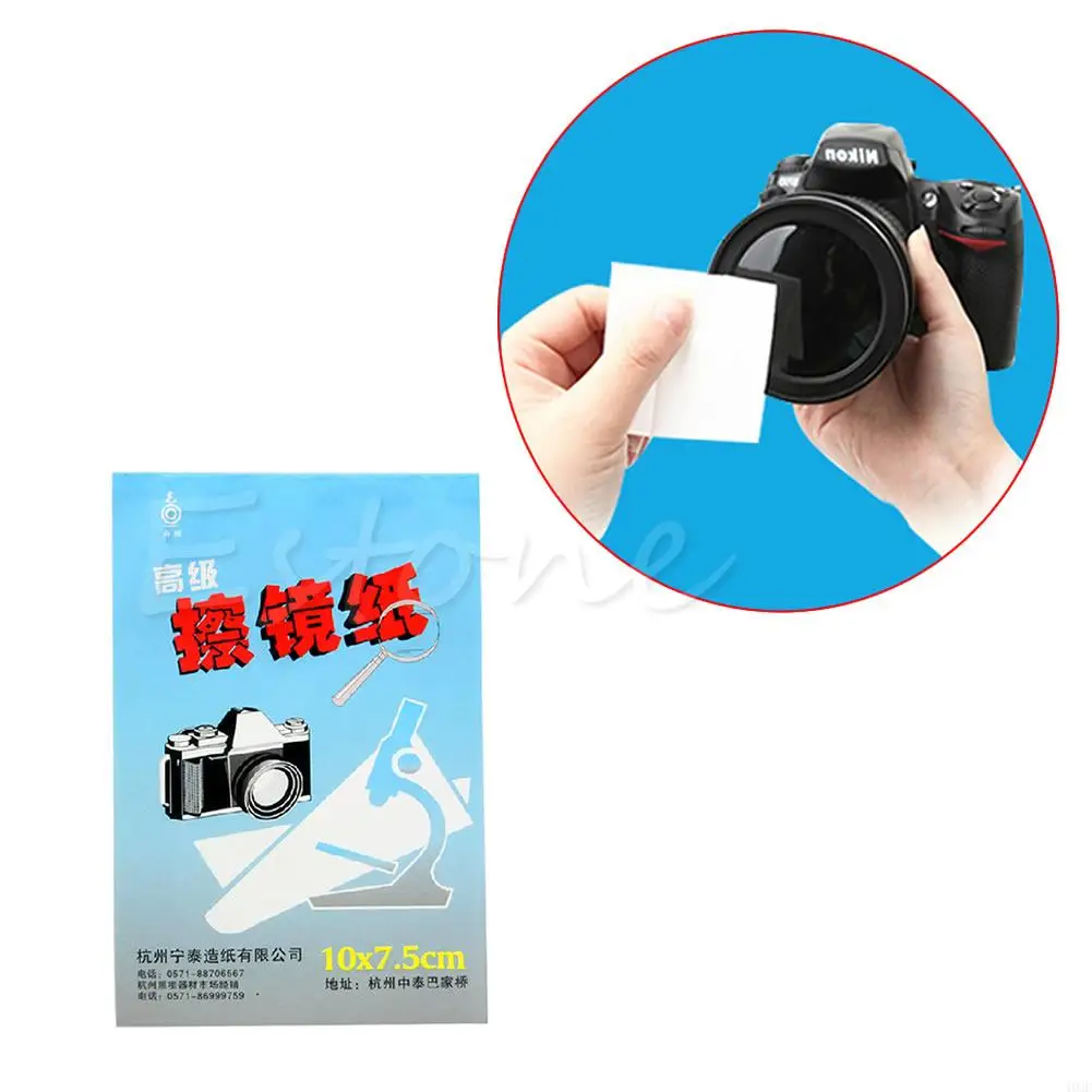 

103F Camera Lens Cleaning Paper 50 Sheets Glass Cleaner Cloth Tool Supplie Practical