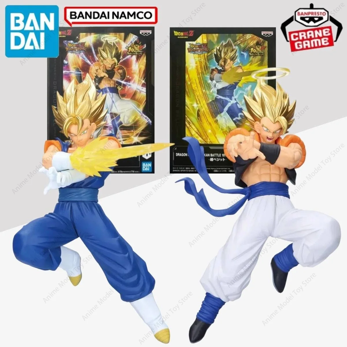 

Original Bandai Genuine Figures Banpresto Dragon Ball Z Dokkan Battle 10th Anniversary Vegetto Gogeta Anime Model Kit Action Toy
