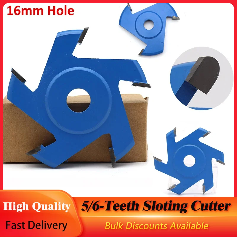 

1Pc 5/6-Teeth Sloting Cutter Aluminum Composite Panel Cutting Wood Carving Disc Wheel For Woodworking Rotary Disc Milling Cutter