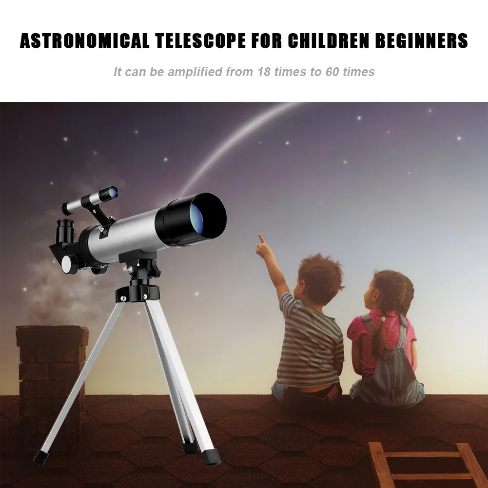 Kids Astronomical Telescope Professional Reflect Spyglass Education Science Beginners Monocular With Tripod Camping Travel Gifts