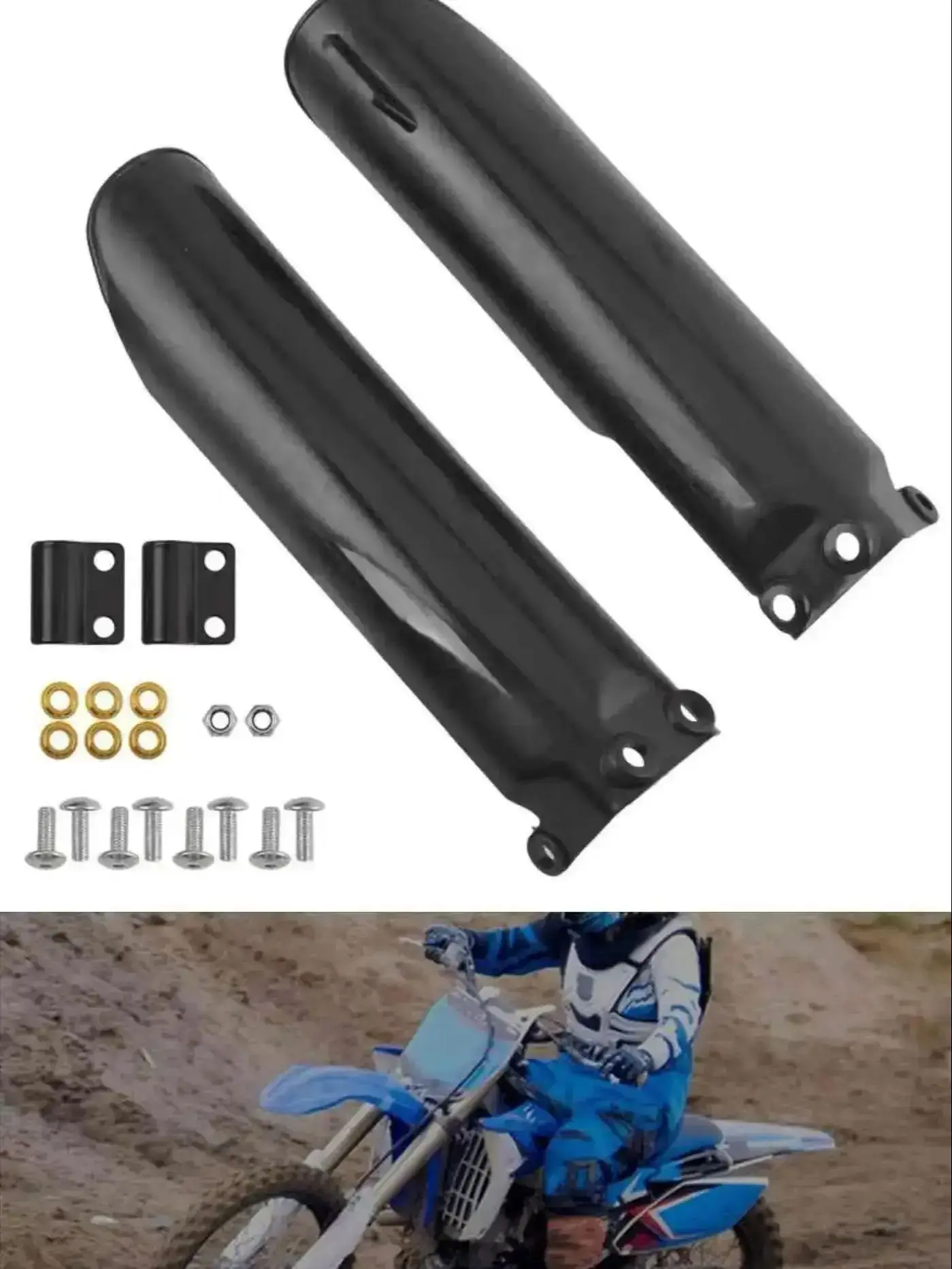 AliExpress NONE Motorcycle front shock absorber protective cover suitable for CRF50, CRF70, KLX110 110CC 125CC 150CC pit bike front fork guards