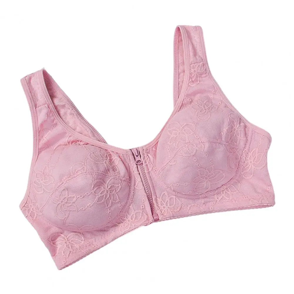 Reggiseno sportivo da donna Chiusura con cerniera frontale Intimo push-up antiurto Tracolla larga sottile traspirante Reggiseno da yoga da jogging per madre