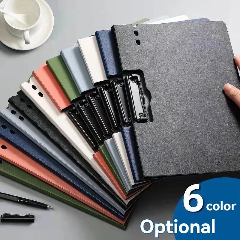 New A4 Secretary Clip Round Hole Vertical Folder Data Book Horizontal Panel Clip Test Paper Storage Pad Board Contract File