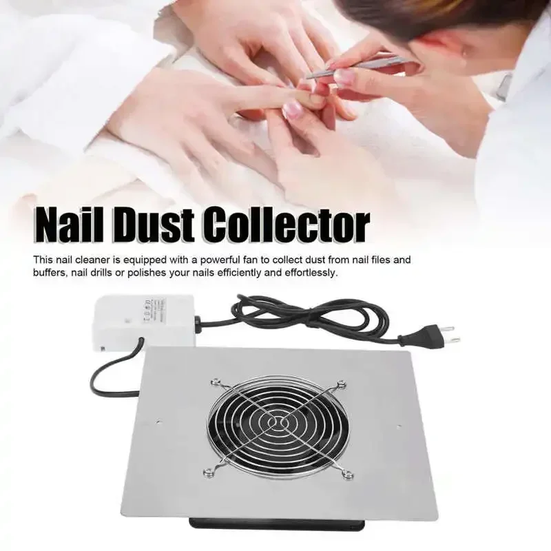 60W Electric Nail Dust Collector Table Embedded Dust Suction Machine EU Plug Filter Nail Art Manicure Salon Supplies 220-240V