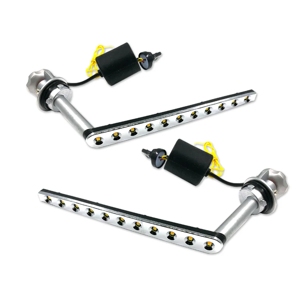 

2Pcs CHR Switchback Led Cab Sidemarker Car Light Strip Turn Signal Function Led Daytime Running Turn Brake Signal Lights