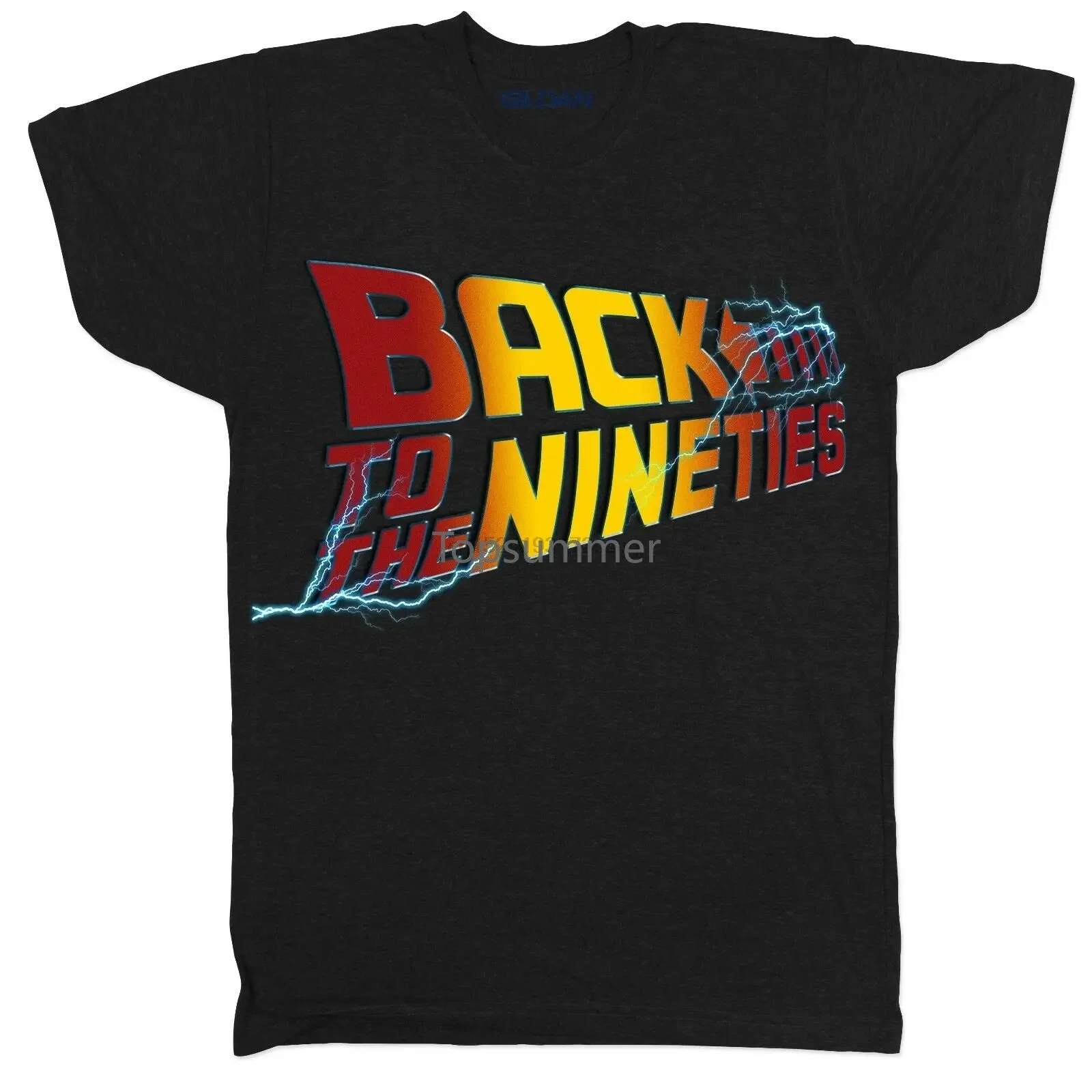 Back To The 90S Mens Dad Birthday 80Th Back To The Future Movie Black T Shirt
