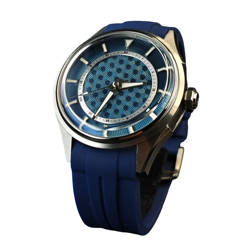 SIDAXIN Men Automatic Watch 41mm Mechanical Wristwatch Diver 20ATM Waterproof Sapphire Mirror BGW-9 Luminous PT5000