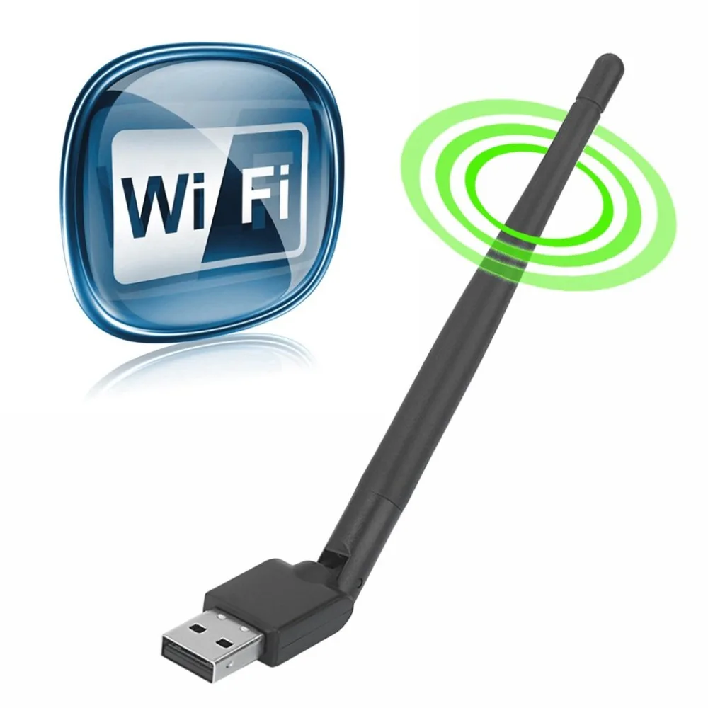 Rt5370 USB 2.0 150Mbps WiFi Antenna MTK7601 Wireless Network Card  802.11b/g/n LAN Adapter with rotatable Antenna