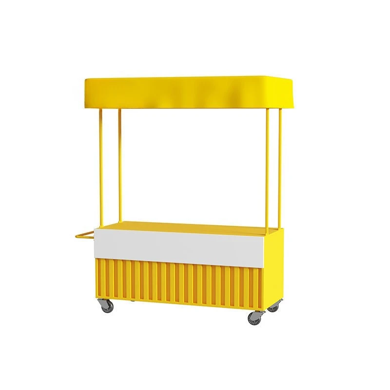 Wrought iron float mobile sales mall outdoor night market stall snack trolley trolley dining cart commercial