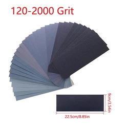 10pcs 9*3.6 inch 60#-2000# polishing water sandpaper sanding paper