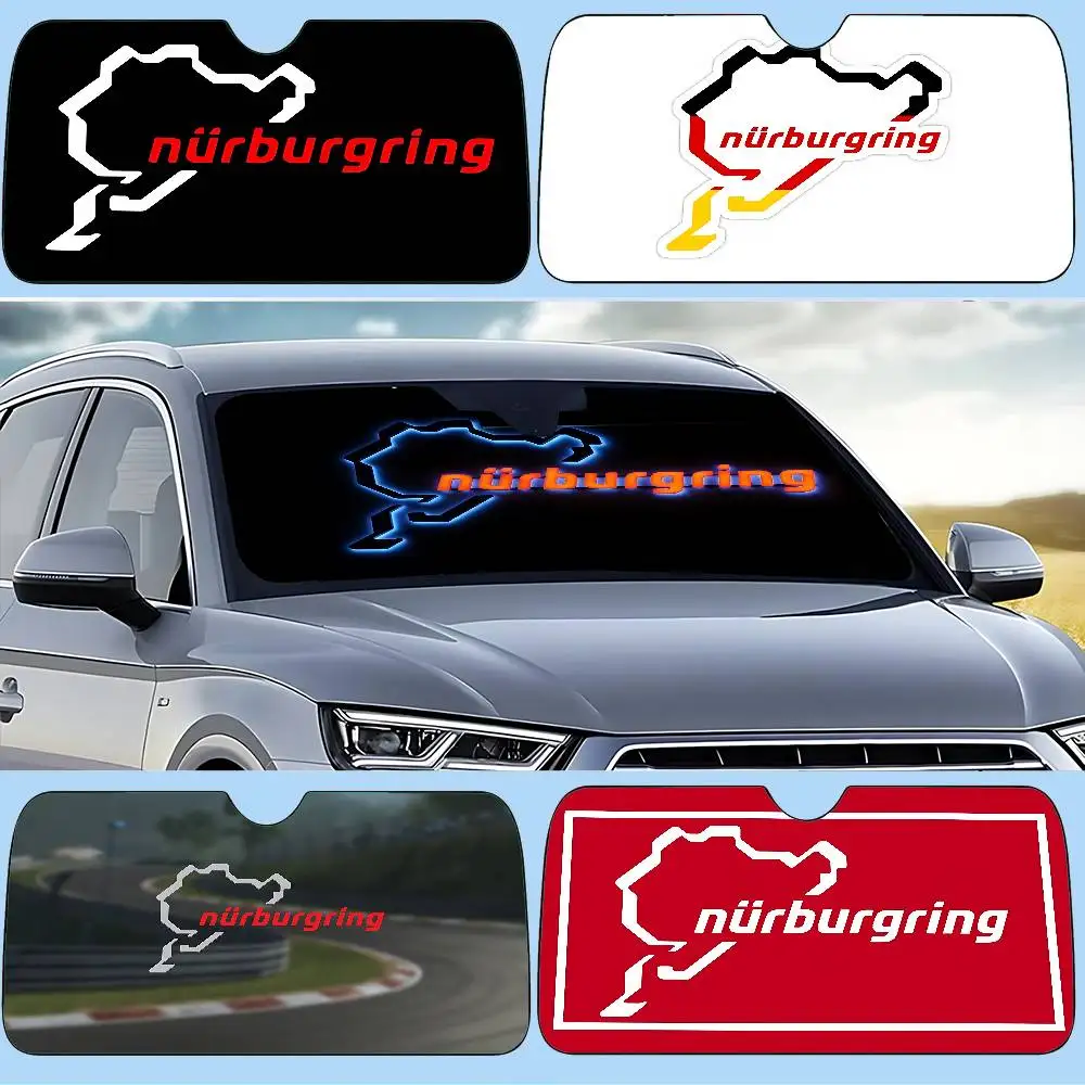 

Cool A-Nurburgring-s Car Sunshade Curtains 130x70cm Car SunShade Windshield Cover UV Protection Auto Visor Accessories For Cars