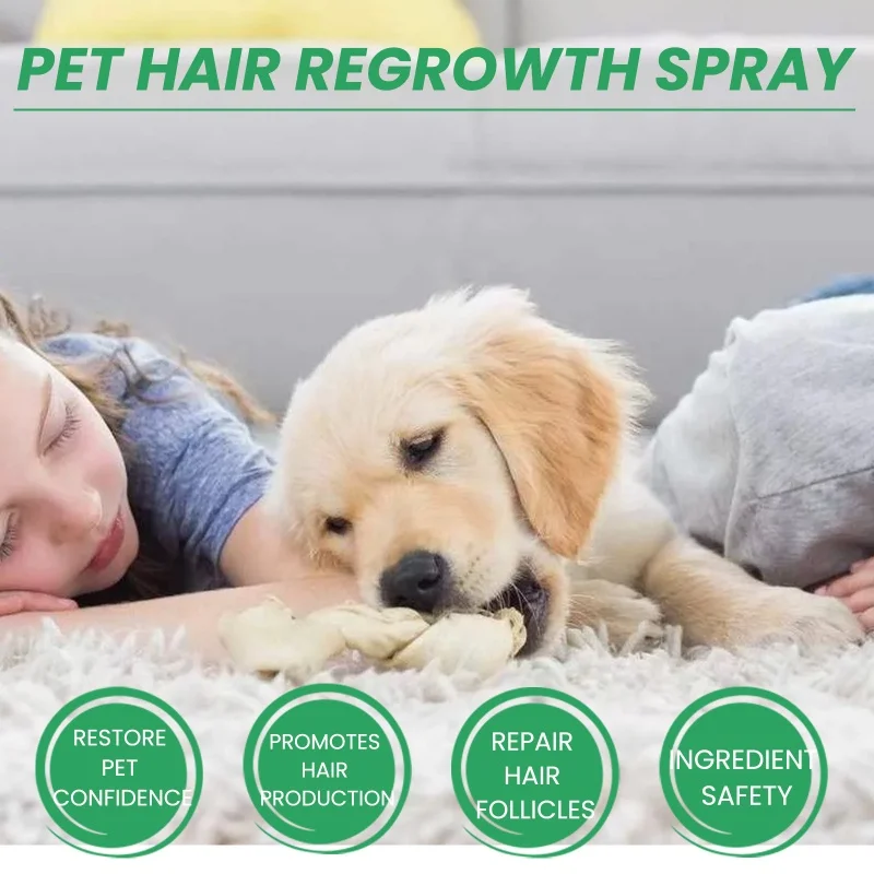 Pet hair enhancer cat and dog hair conditioning and repair damaged hair follicles hair loss care spray